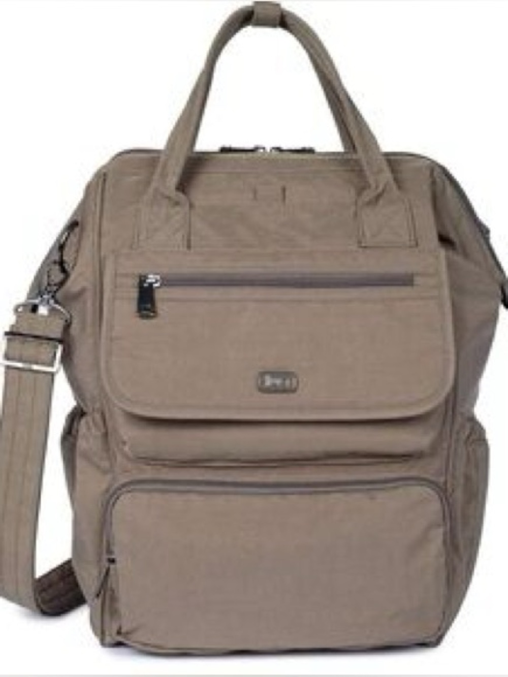 3-in-1 Lug Via Tote RFID Backpack Walnut Brown